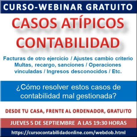 Webinar Casos Atípicos Contabilidad Curso Contabilidad fiscalidad y programa contable